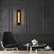 Layer LED 30 inch Sand Black Outdoor Wall Sconce